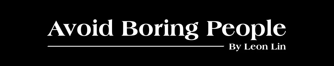 Avoid Boring People newsletter banner